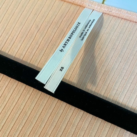 ANTHROPOLOGIE Puffed Sleeve Shirt in Creamsicle XS - Picture 6 of 7